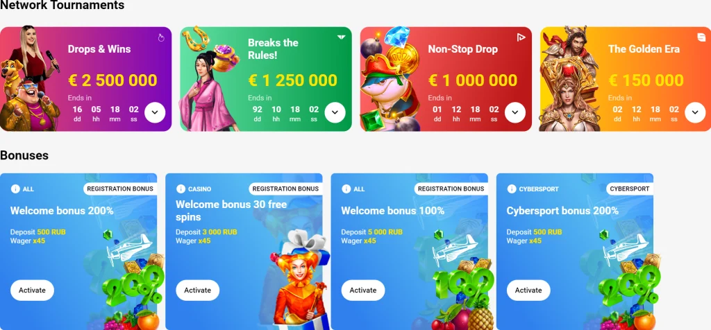 Bonuses at Slotticac Casino